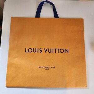 Louis Vuitton Large Empty Paper Gift Shopping Tote Bag 21"x19”x4.75” Decor